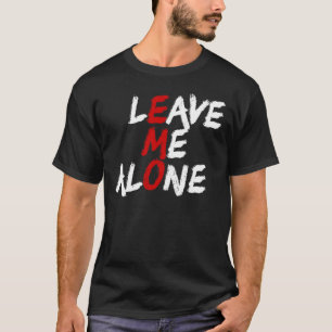 Verlass mir allein Emo Einführung antisozialen Emo T-Shirt