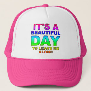 Verlass mir allein Funny Ball Cap Trucker Hat Truckerkappe