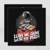 Verlass mir allein mit meiner Pizza (Vorne/Hinten)