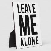 Verlass mir alleine fotoplatte (Seite)