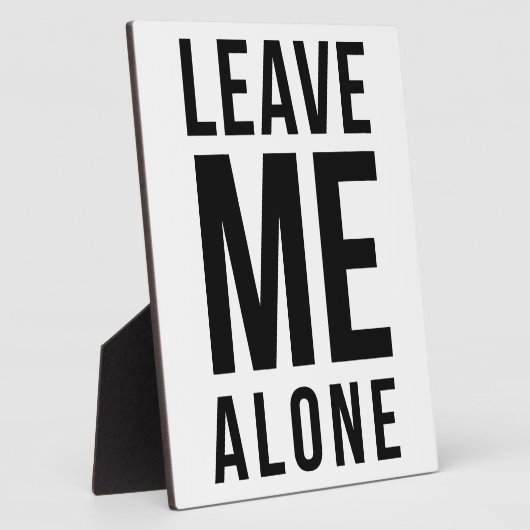 Verlass mir alleine fotoplatte (Seite)