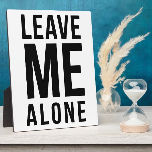 Verlass mir alleine fotoplatte (Seite)