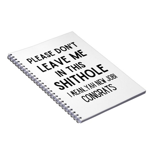 verlass mir bitte nicht... Funny Coworker verlasse Notizblock (Rechte Seite)