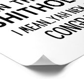 Verlass mir bitte nicht.. Funny Coworker verlassen Poster (Ecke)