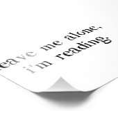 Verlass mir, ich lese fotodruck (Ecke)