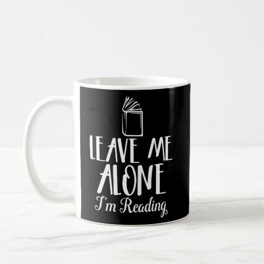 Verlass mir, ich lese Sarcastic Book Open Kaffeetasse (Links)