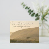 Verlass nichts außer Fußspuren Postkarte (Stehend Vorderseite)