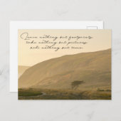 Verlass nichts außer Fußspuren Postkarte (Vorne/Hinten)