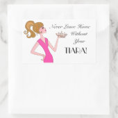 Verlass niemals Zuhause ohne Tiara! DIVA Stickers (Tasche)