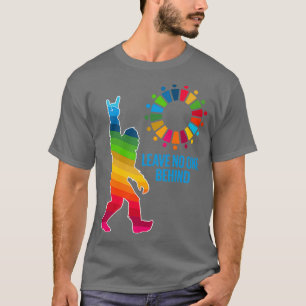 Verlass niemanden hinter den Nachhaltigen Entwickl T-Shirt