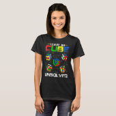 Verlass No Cube Ungelöste Funny Speed Math T-Shirt (Vorne ganz)