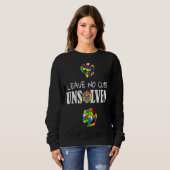 Verlass No Cube Ungelöste Speed Cubing Math Raglan Sweatshirt (Vorne ganz)