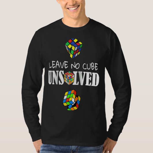 Verlass No Cube Ungelöste Speed Cubing Math Raglan T-Shirt (Vorderseite)