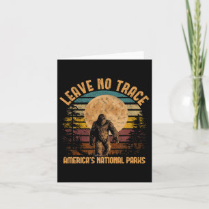 Verlass No Trace America National Parks Shirt Camp Karte