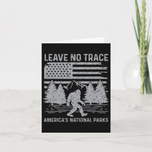Verlass No Trace America National Parks Shirt Sasq Karte