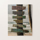 Verlass nur Fußspuren Puzzle (Vertikal)