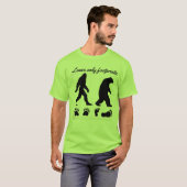 Verlass nur Fußspuren. T-Shirt (Vorne ganz)