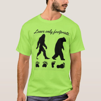 Verlass nur Fußspuren. T-Shirt