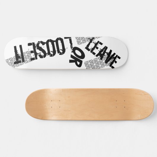 verlass oder locker skateboard (Horizontal)