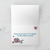 Verlass Platz in deinem Garten, damit die Engel ta Karte (Innenseite)