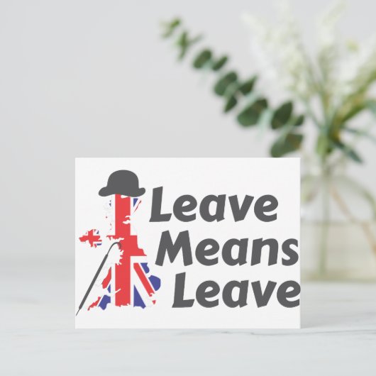 verlass postkarte (Stehend Vorderseite)