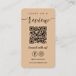 Verlass uns das Logo "Facebook Instagram Qr Code" Visitenkarte