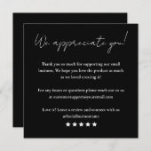 Verlass uns ein Feedback des Kunden durch Ihre Kar Einladung (Vorne/Hinten)