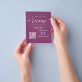 Verlass uns eine Überprüfung Facebook Instagram Be Flyer (Gruppe)