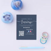 Verlass uns eine Überprüfung Facebook Instagram Na Flyer (Einzeln)