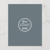 Verlass uns eine Überprüfung Facebook Instagram QR Flyer (Hinten)