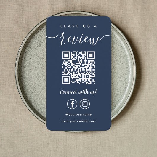 Verlass uns eine Überprüfung Facebook Instagram Qr Visitenkarte