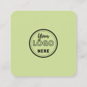 Verlass uns eine Überprüfung | Feedback des Kunden Quadratische Visitenkarte (Rückseite)