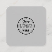 Verlass uns eine Überprüfung | Feedback des Kunden Quadratische Visitenkarte (Rückseite)