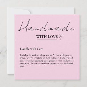 Verlass uns eine Überprüfung mit Liebe Pink Card Einladung