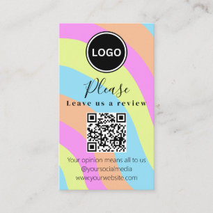 Verlass uns eine Überprüfung QR-Code Modern Busi Visitenkarte