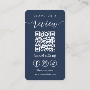 Verlass uns eine Überprüfung QR Code Social Media Visitenkarte