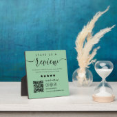 Verlass uns eine Überprüfung Social Media QR Code  Fotoplatte (InSitu)