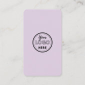 Verlass uns einen Instagram Facebook QR Code Visitenkarte (Rückseite)