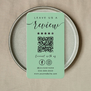 Verlass uns einen Instagram Facebook QR Code Visitenkarte