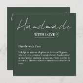 Verlass uns einen mit Liebe Card erstellten Review Einladung (Vorne/Hinten)