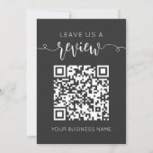 Verlass uns einen QR Code Gray Chic Modern Minimal (Vorderseite)