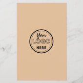 Verlass uns einen QR-Code Social Media-Logo Rustik Flyer (Hinten)