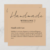 Verlass uns einen Review-Handwerk mit Liebe Rustic Einladung (Vorne/Hinten)