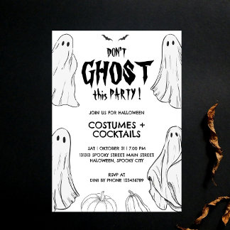Verlasse diese Halloween-Kostüm-Party nicht Einladung