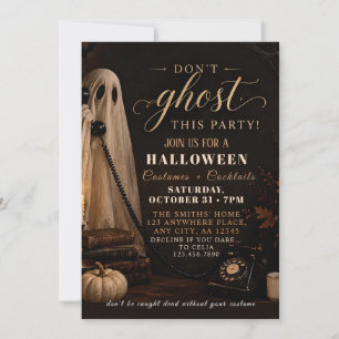 Verlasse diese Halloween-Party nicht Einladung