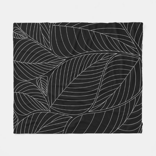 Verlasse Hintergrundmuster. - Illustration, formel Fleecedecke (Vorderseite (Horizontal))