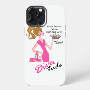 "Verlasse niemals das Haus ohne deine Tiara!" iPhone 13 Pro Max Hülle
