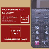 Verlassen Alignment-Texte Red Business Card Visitenkarte