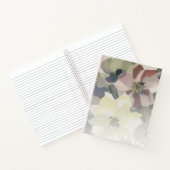 Verlassen Aquarellblume und Grünpflanzen Notizblock (Innenseite)