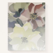 Verlassen Aquarellblume und Grünpflanzen Notizblock (Vorderseite)